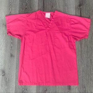 Pink scrub top